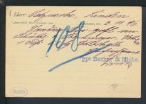 Karte Stadtpost Privatpost Merkur Hannover Linden 1896