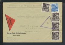 Brief Nachnahme DDR Gräfenhainichen Sachsen-Anhalt Dessau