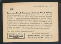 Franz. Zone Behelfsganzsache Niederbreisig Rheinland-Pfalz SST Kleve Feldpost