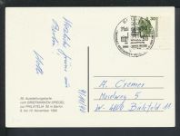 Brandenburger Tor Brief Berlin Bogenecke Eckrand SST Philatelia 1990 auf Karte
