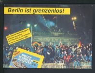Brandenburger Tor Brief Berlin Bogenecke Eckrand SST Philatelia 1990 auf Karte