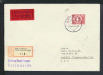 DDR Brief Schönberg Mecklenburg-Vorpommern Flintsbach Bayern