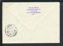 DDR Brief Schönberg Mecklenburg-Vorpommern Flintsbach Bayern