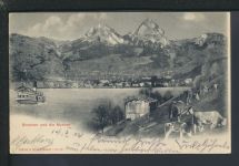Ansichtskarte Schweiz Luzern Brunnen und die Mythen Konstanz Baden-Württemberg