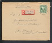 R-Brief Bizone AM-Post Not R-Zettel Goch NRW Warstein