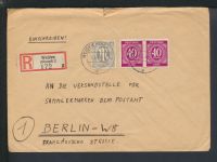 R-Brief Bizone AM-Post mit Paar Weiden Bayern Berlin