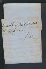 Brief Altdeutschland Norddeutscher Bund R2 Wickrathberg NRW Mönchengladbach 1868