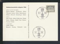 Sport Fussball Ansichtskarte Bund Bonn NRW SST Weltmeisterschafts Aufgebot 1966
