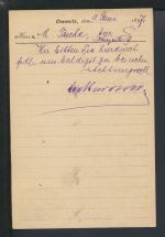 Stadtpost Privatpost Karte Hammonia Chemnitz 1897 Reklame Erhardt & Sohn