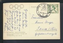 Sport Ansichtskarte Berlin SST Olympia Stadion Reichssportfeld Jena Thüringen