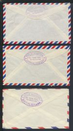 Flugpost Airmail Brief Afrika Basutoland Lesotho Nürnberg Bayern Lot von 4 Stück