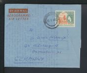 Flugpost Airmail Brief Afrika Basutoland Lesotho Nürnberg Bayern Lot von 4 Stück