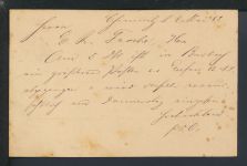 Stadtpost Privatpost Karte Harmonia Chemnitz Sachsen 1889