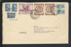 Airmail Brief Bogota Kolumbien Nürnberg Bayern MIF Paare auch Aufdruck
