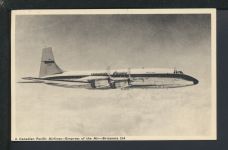 Ansichtskarte Flugzeug Britannia 314 Canadian Pacific Bremen Badenweiler