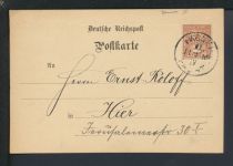 Stadtpost Privatpost Karte Berlin Paketfahrt Charles Müller Kronenstr. 1892