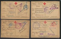 Russland Atbasar Kriegsgefangenenpost Wien Österreich Lot Korrespondenz 7 Karten