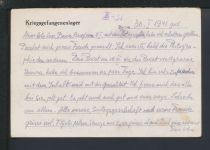 Kriegsgefangenenpost Stalag VI D Dortmund Stiller Feldpoststempel Belgrad