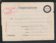 Kriegsgefangenenpost Stalag VC Offenburg Belgrad Serbien 1943
