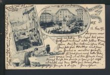 Ansichtskarte Genua Italien Piazza Corvetto Potsdam Brandenburg 1898
