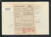 Berlin R-Brief Express DDR Sonder R-Zettel Gebühr bezahlt + Einlieferungsschein