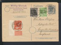 SBZ Auslands Ganzsche Bogenecke Brandenburg Havel Longville Großbritannien