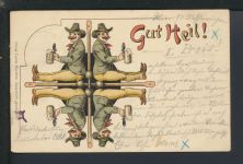 Sport Turner Litho Ansichtskarte Cannstadt Baden-Württemberg Gut Heil Memmingen