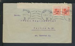 Zensur Brief Dänemark MEF Paar Kopenhagen Berlin geöffnet unter Kriegsrecht 1916