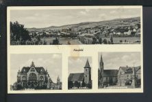 Ansichtskarte Hünfeld LK Fulda Hessen Rathaus Kirchen Falkensee Brandenburg