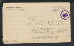 Ägyten Kriegsgefangenenpost britisches Lager P/W Middle East 133 Heidenau Sachsen