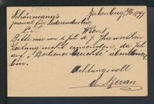 Ganzsache KuK Tschechien Birkenberg Březové Hory Wien Österreich 1897