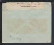 Brief Dänemark Kopenhagen Berlin Aufkleber geöffnet unter Kriegsrecht 1916
