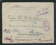 R - Brief Griechenland MEF Heidelberg Baden-Württemberg Meissen Sachsen 1914