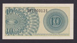 Banknoten Geldscheine Indonesien Asien 10 SEPULUH SEN 1964 UNC.