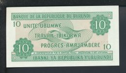 Geldscheine Banknoten Burundi Afrika 10 2001 I. UNC