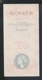 Geldscheine Banknoten Italien Europa 100 Lire 1997 I UNC