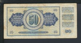 Geldscheine Banknoten Jugoslavien Europa 50 Dinar 1968 IV