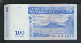 Geldscheine Banknoten Madagaskar Afrika 100 Ariary 2004 I UNC