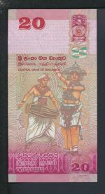 Geldscheine Banknoten Sri Lanka Asien 20 Rupees 2015 I UNC Vögel Greifvögel Eule