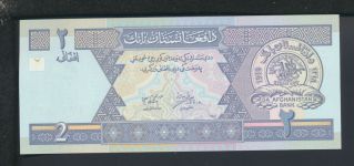 Geldscheine Banknoten Afghanistan Asien 2 Afghanis I UNC