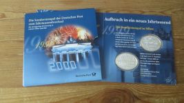Münzen 999/1000 Silber 40g Die Sonderstempel Deutsche Post Jahreswechsel 1999 2000
