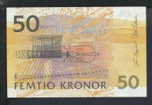 Geldscheine Banknoten Schweden 50 Kron. Jenny Lind Musik Oper Opernsängerin I-II