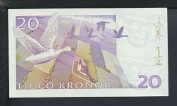 Geldscheine Banknoten Schweden 20 Kronor Selma Lagerlöf I UNC