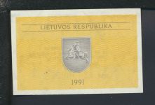 Geldscheine Banknoten Litauen 0,50 Talonas 1991 I UNC