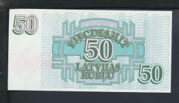 Geldscheine Banknoten Lettland 50 Rublu 1992 I UNC