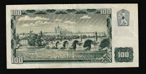 Geldscheine Banknoten Tschecheslowakei 100 Korun 1961 II