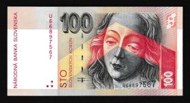 Geldscheine Banknoten Slowakei 100 Korun 2004 I UNC