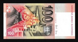 Geldscheine Banknoten Slowakei 100 Korun 2004 I UNC