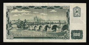Geldscheine Banknoten Tschecheslowakei 100 Korun 1961 II