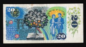 Geldscheine Banknoten Tschecheslowakei 20 Korun 1988 III